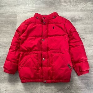 Polo Ralph Lauren Kids Red Down Fill Puffer Winter Jacket Size 6